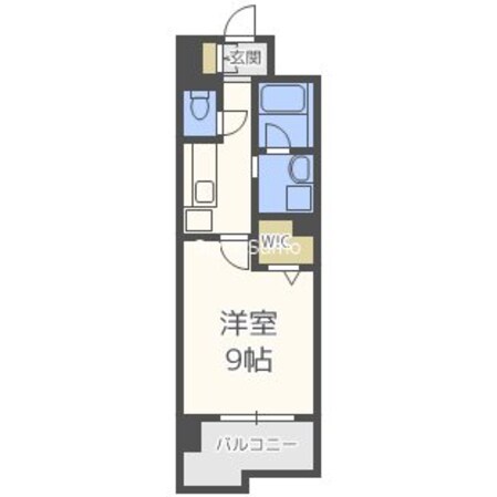 大国町駅 徒歩2分 3階の物件間取画像